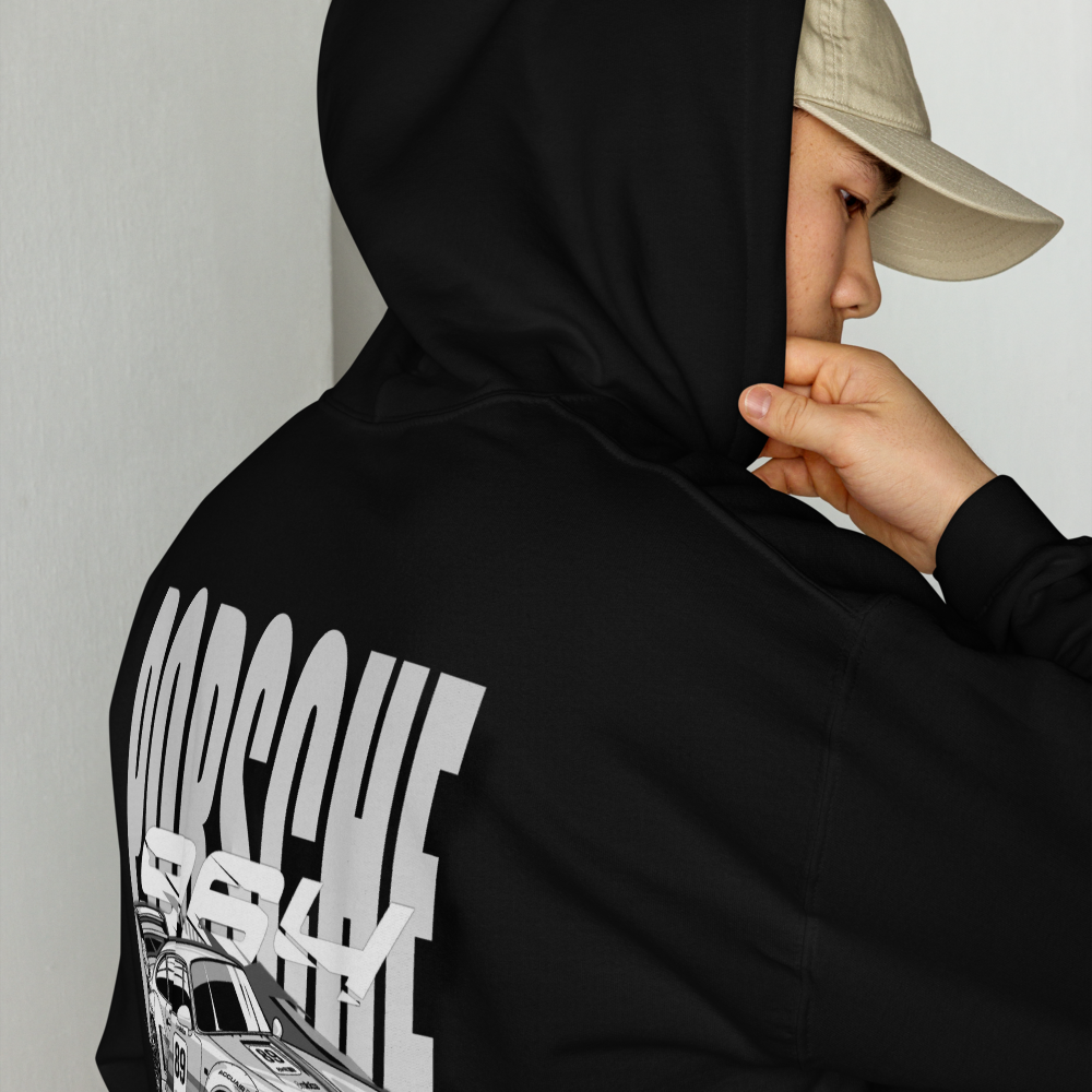 Porsche 964 Black /Grey Hoodie Unisex