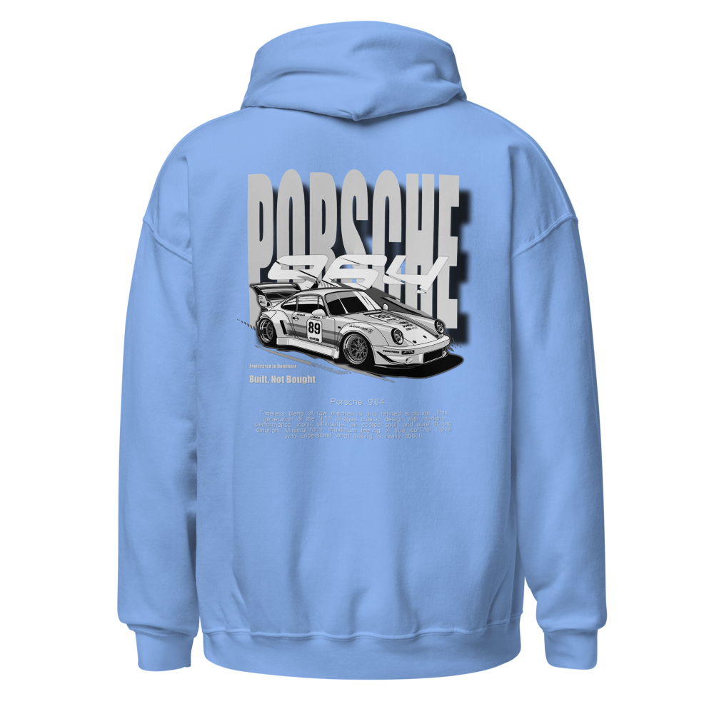 Porsche 964 Light Blue Hoodie Unisex