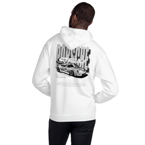 Porsche 964 White Hoodie Unisex