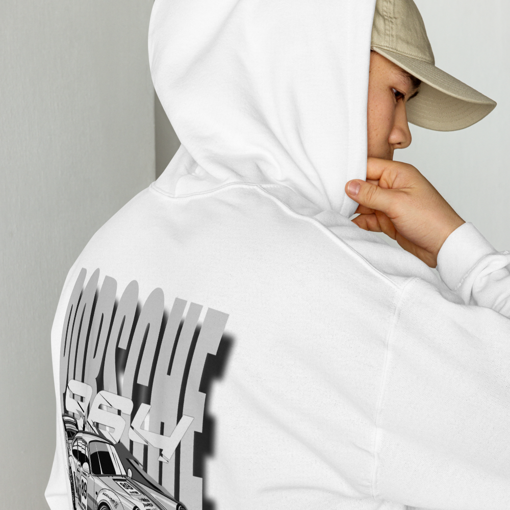 Porsche 964 White Hoodie Unisex